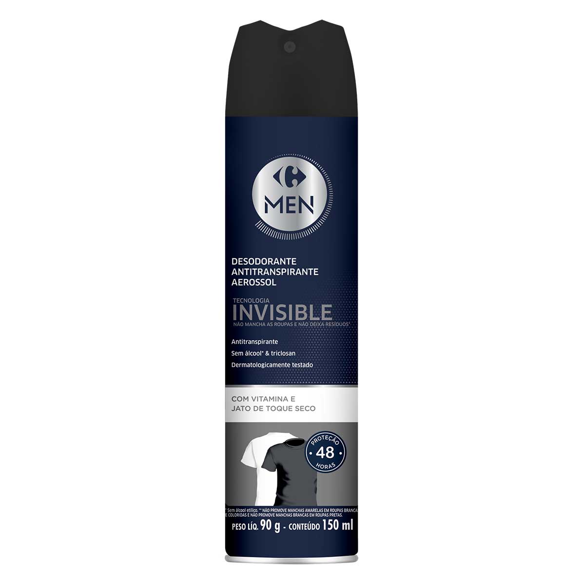 Desodorante Aerossol Masculino Carrefour Soft Invisible 150 Ml