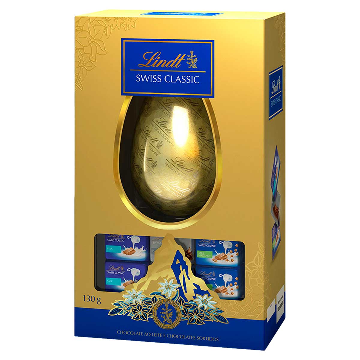 Ovo de Páscoa ao Leite Lindt Swiss Classic 130g