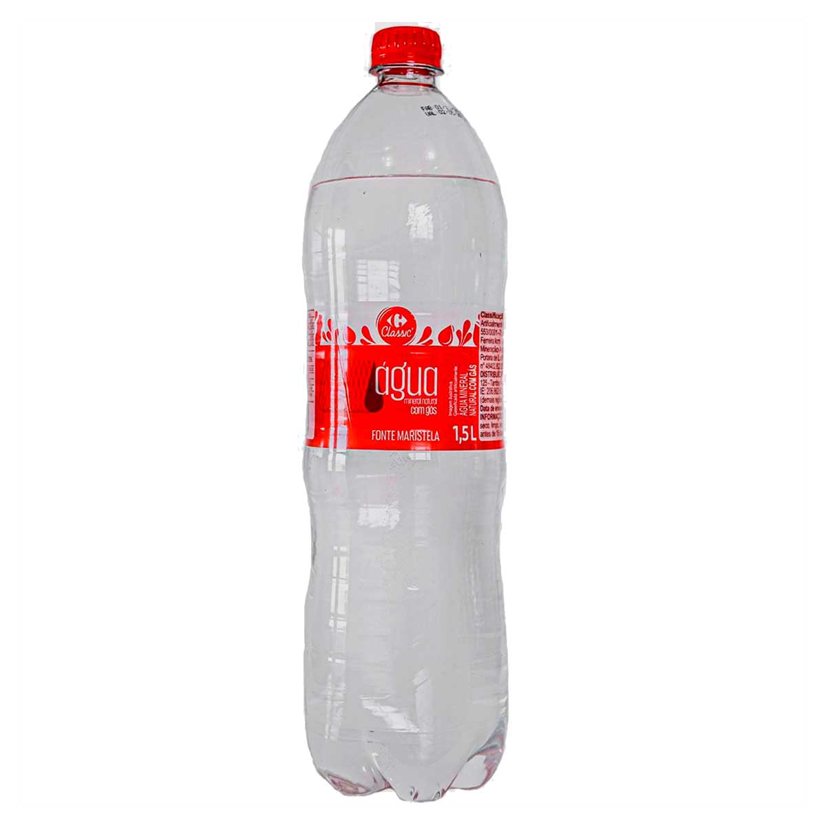 Água Mineral Com Gás Carrefour Classic 1,5l