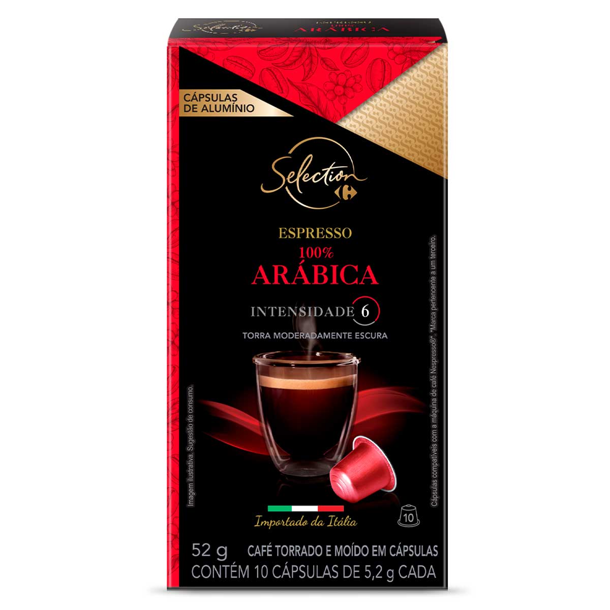 Café Capsula Carrefour Selection Arábica 52g