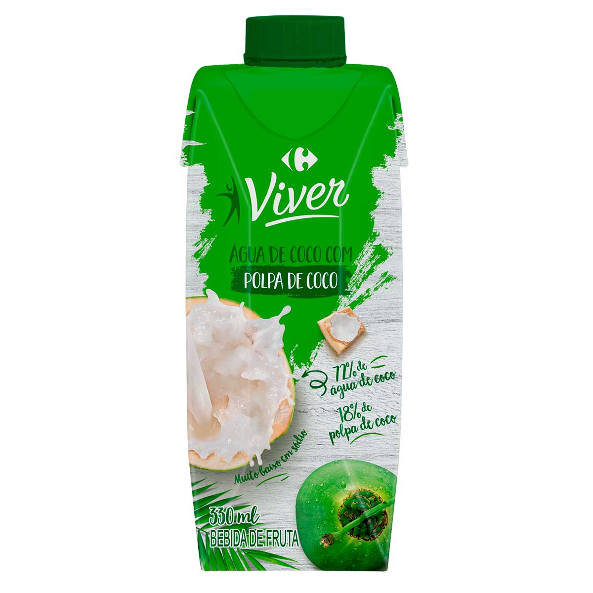 Água de Coco Com Polpa Viver Tp 330 Ml