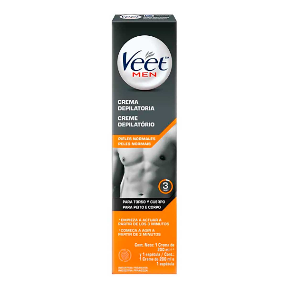 Creme Depilatório Veet Men Pele Normal 200ml