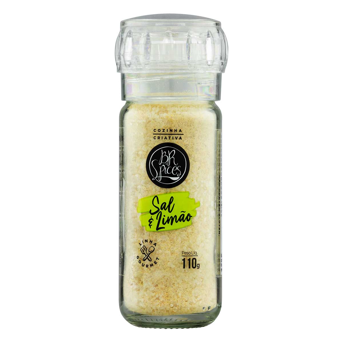 Sal e Limão com Moedor Orgânico BR Spices Gourmet 110g
