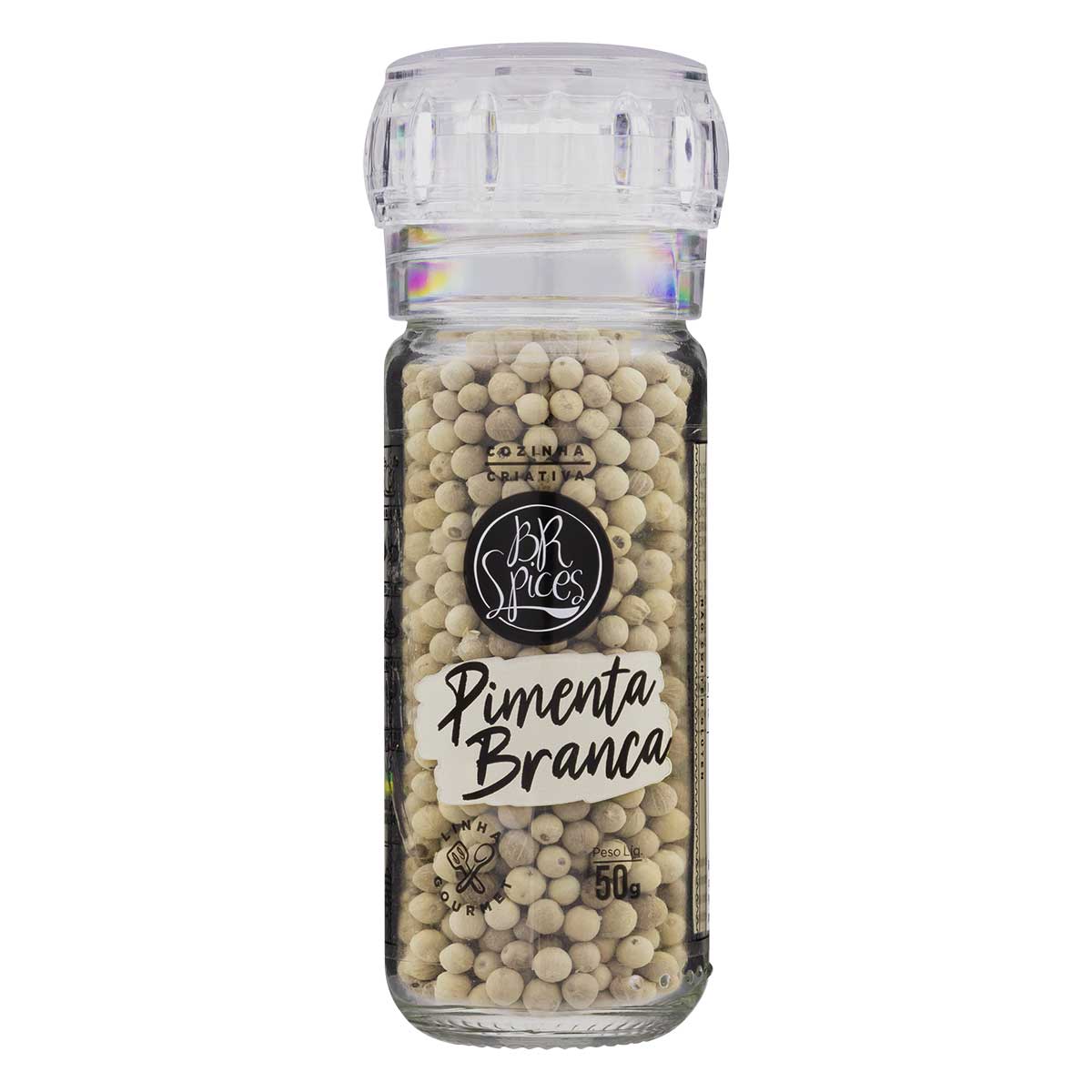 Pimenta-Branca com Moedor BR Spices Gourmet 50g