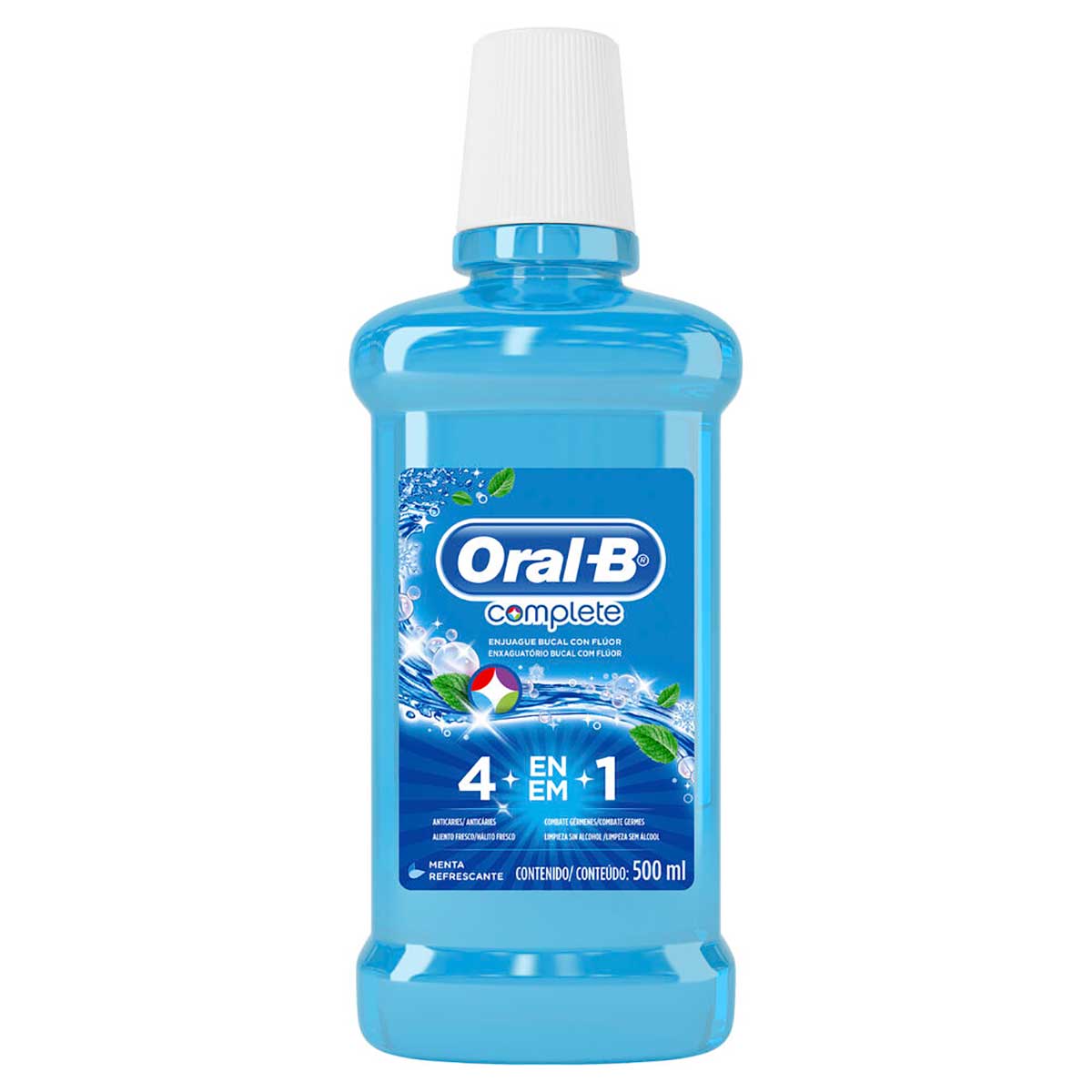 Antisséptico Bucal Oral-B Complete 4em1 Menta 500ml