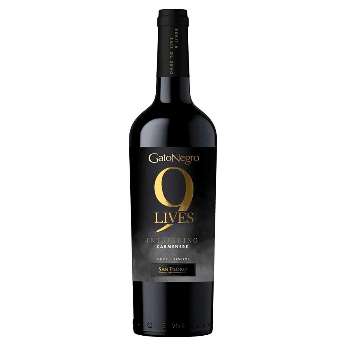 Vinho Tinto Gato Negro 9 Lives Reserva Carmenere 750ml