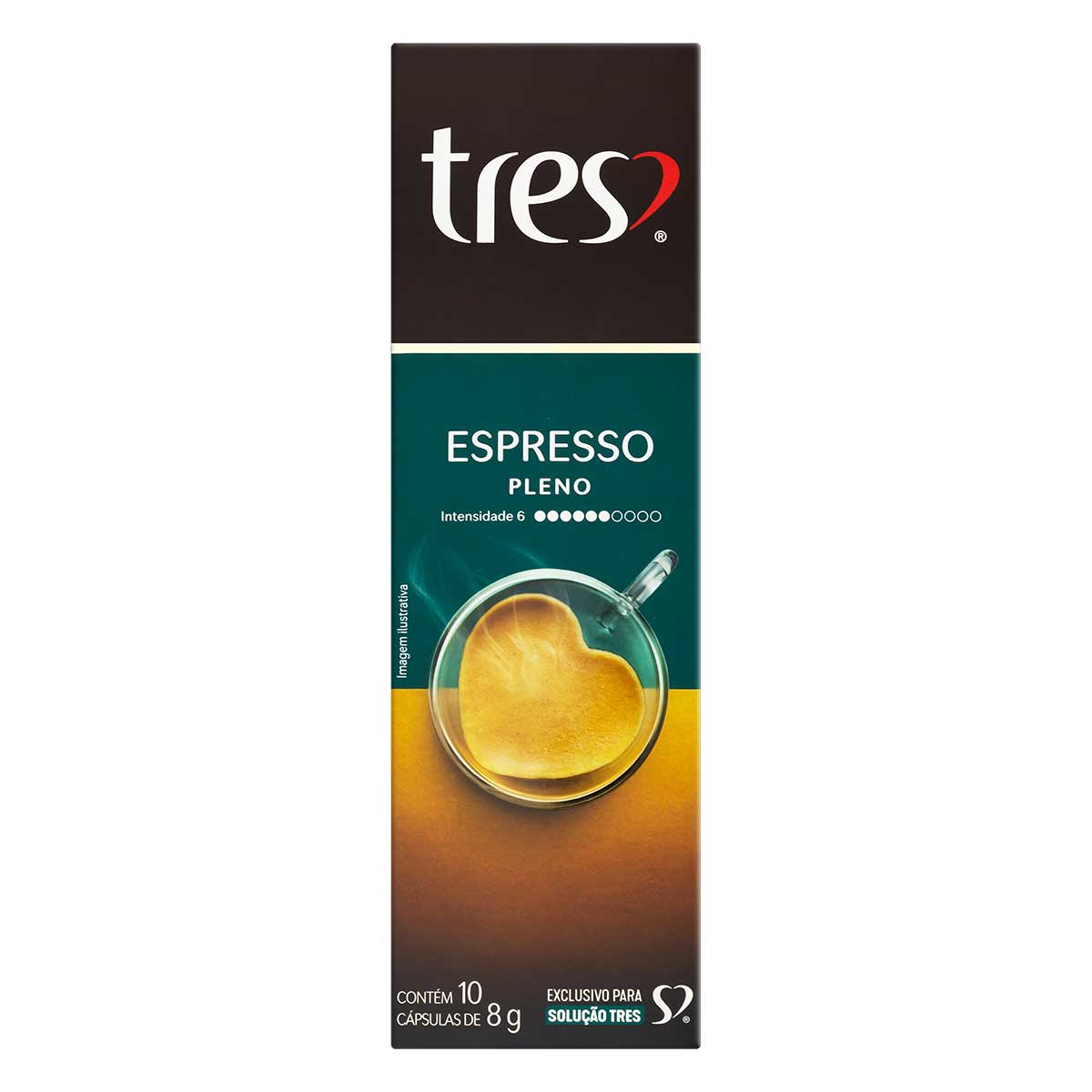 Café Espresso Pleno 3 Corações 10 Cápsulas