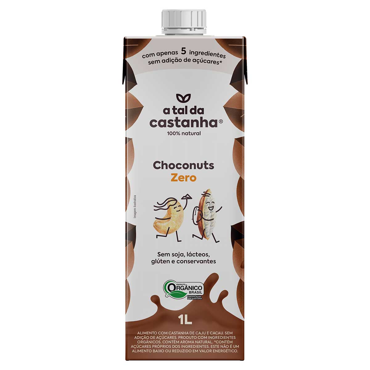 Bebida Vegetal Choconuts Zero A Tal da Castanha 1L