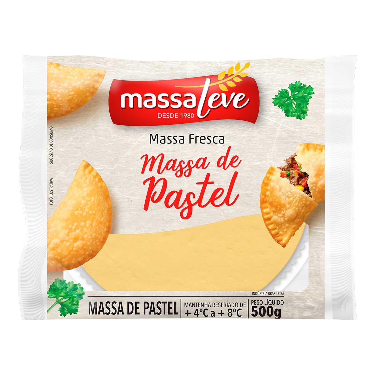 Massa para Pastel Massa Leve 500g