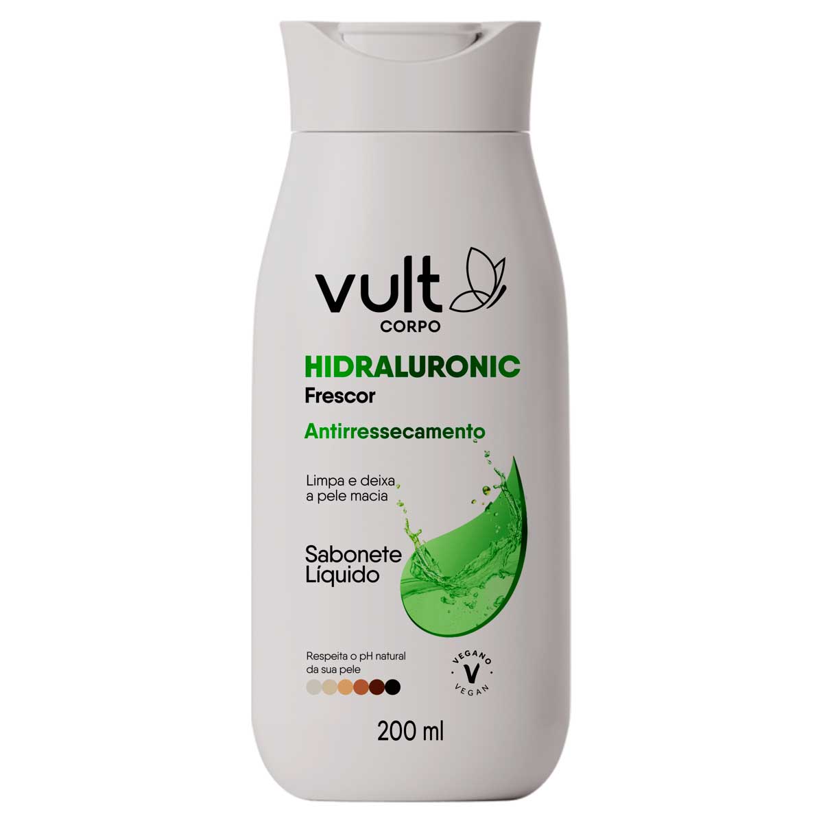 Sabonete Líquido Frescor Vult Corpo Hidraluronic 200ml