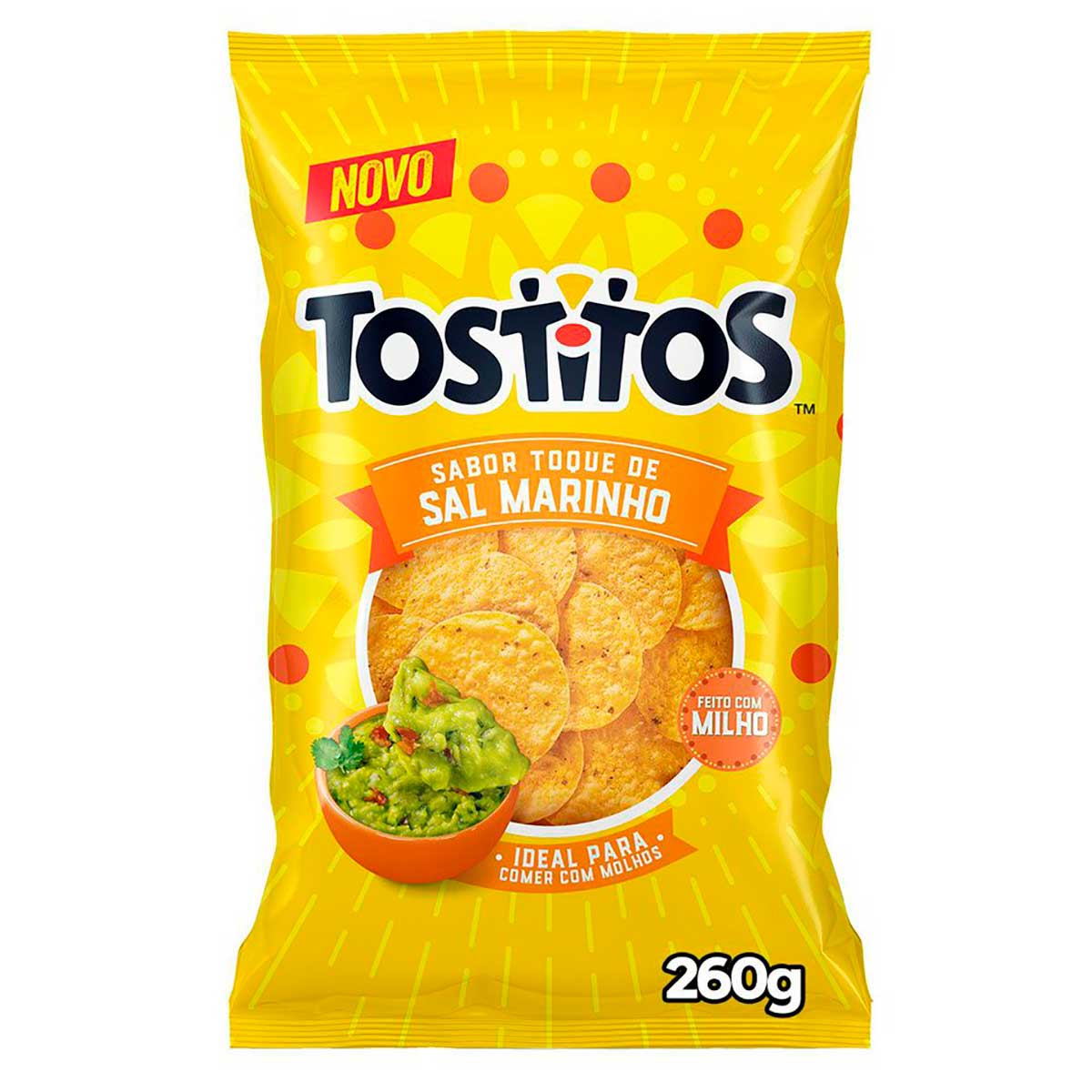 Salgadinho de Milho Toque de Sal Marinho Tostitos 260g