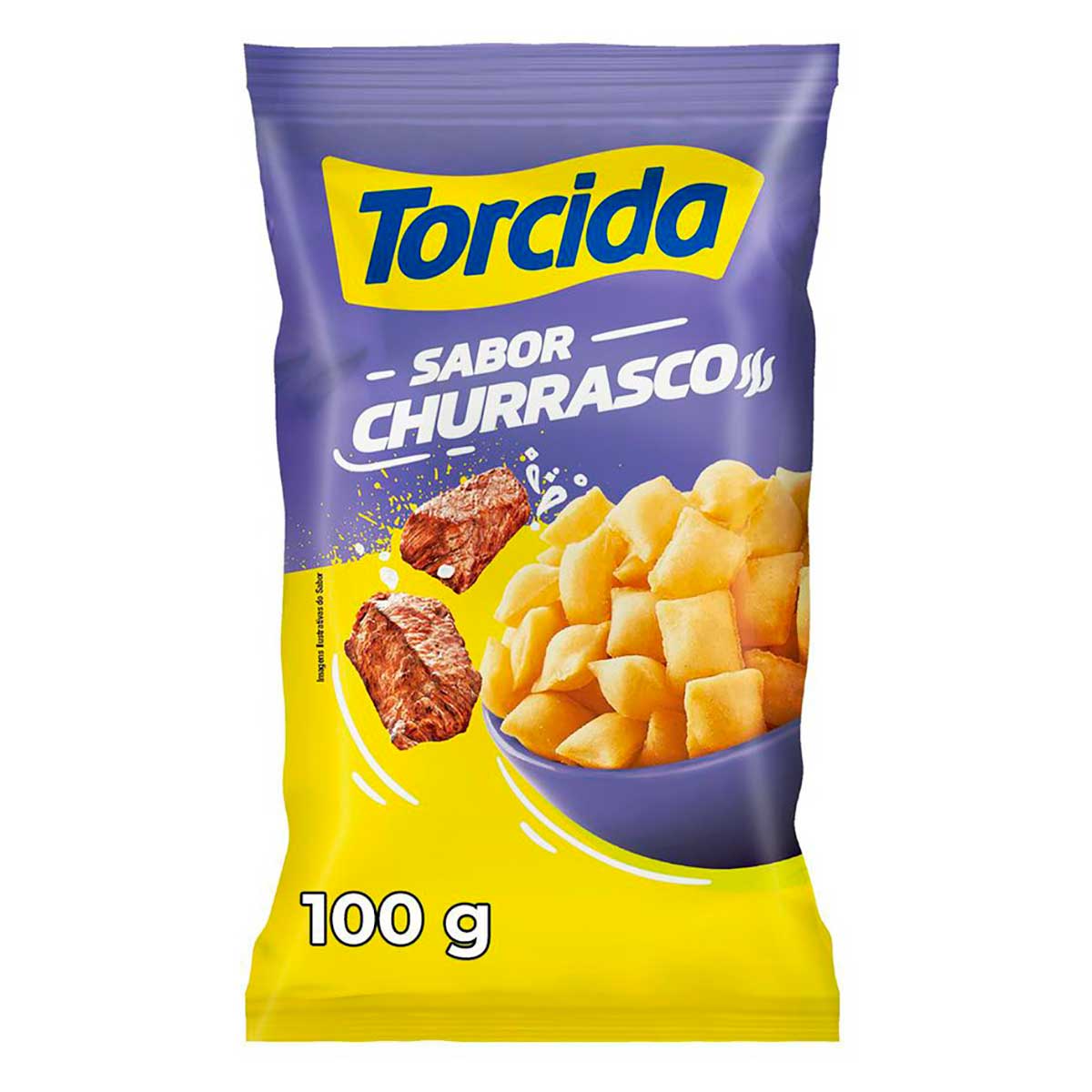 Salgadinho Churrasco Torcida 100g
