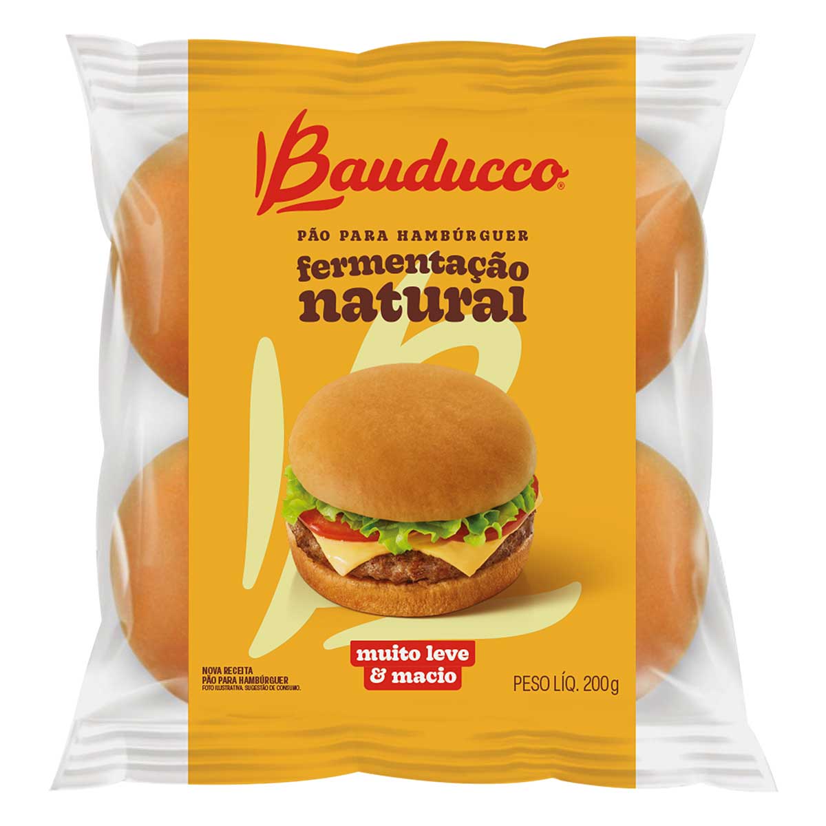 Pão para Hambúrguer Bauducco 200g