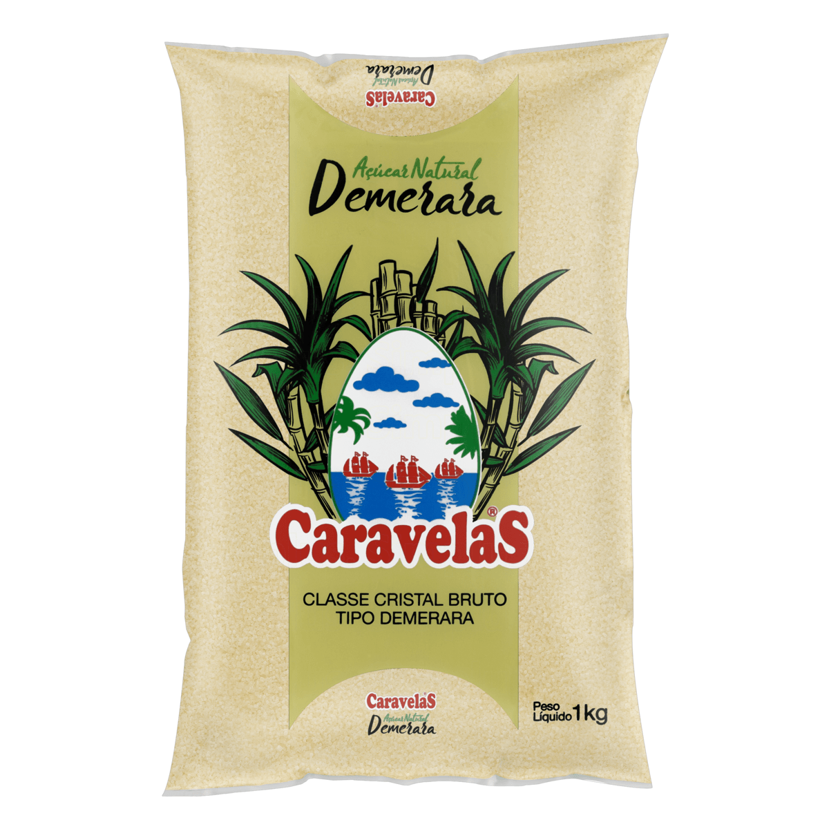 Açúcar Demerara Caravelas 1 kg
