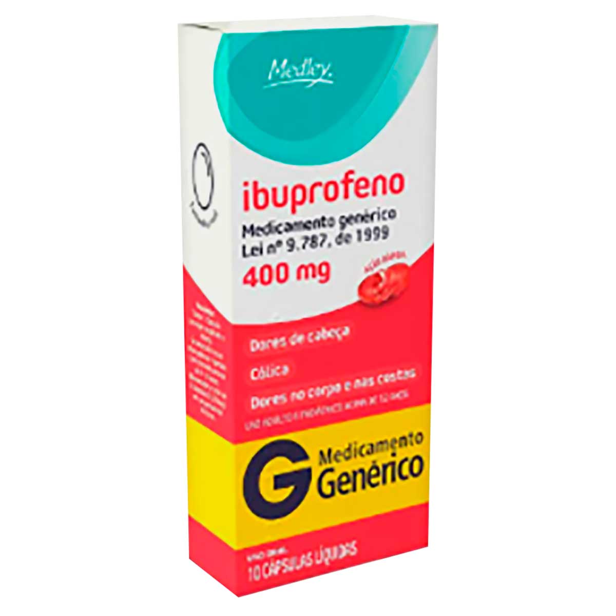 Ibuprofeno 400mg 10 Cápsulas Medley Genérico