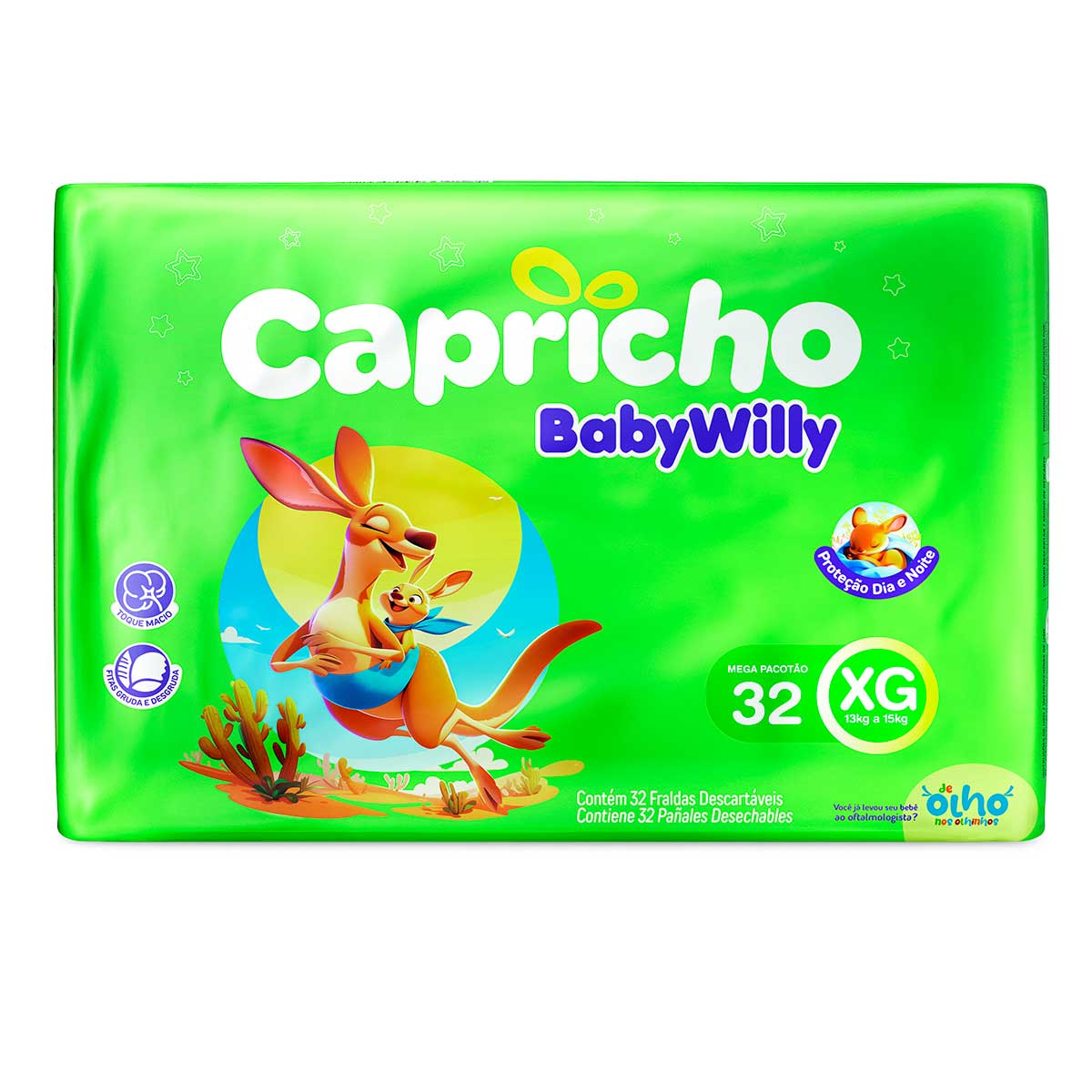 Fralda Capricho Baby Willy Mega XG 32un