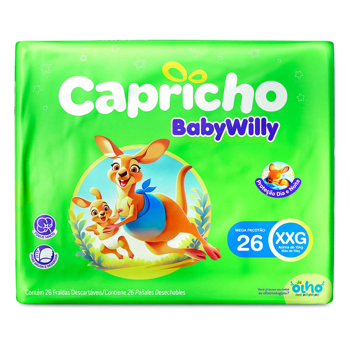 Fralda Capricho Baby Willy Mega XXG 26un