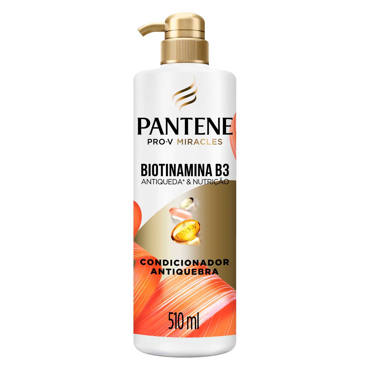 Condicionador Antiquebra Pantene Biotinamina B3 Antiqueda & Nutrição 510ml Pump
