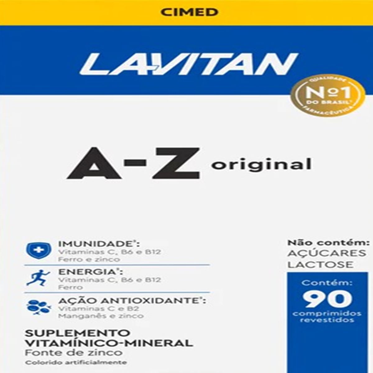 Polivitamínico Lavitan A-Z Original 90 Comprimidos
