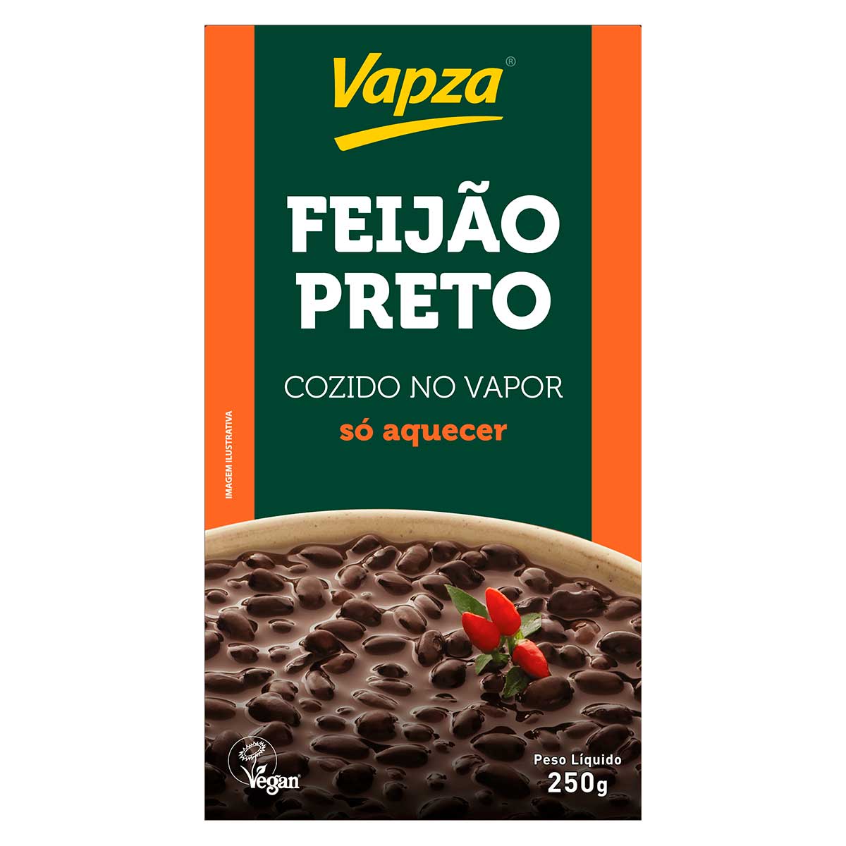 Feijão Preto Vapza 250g