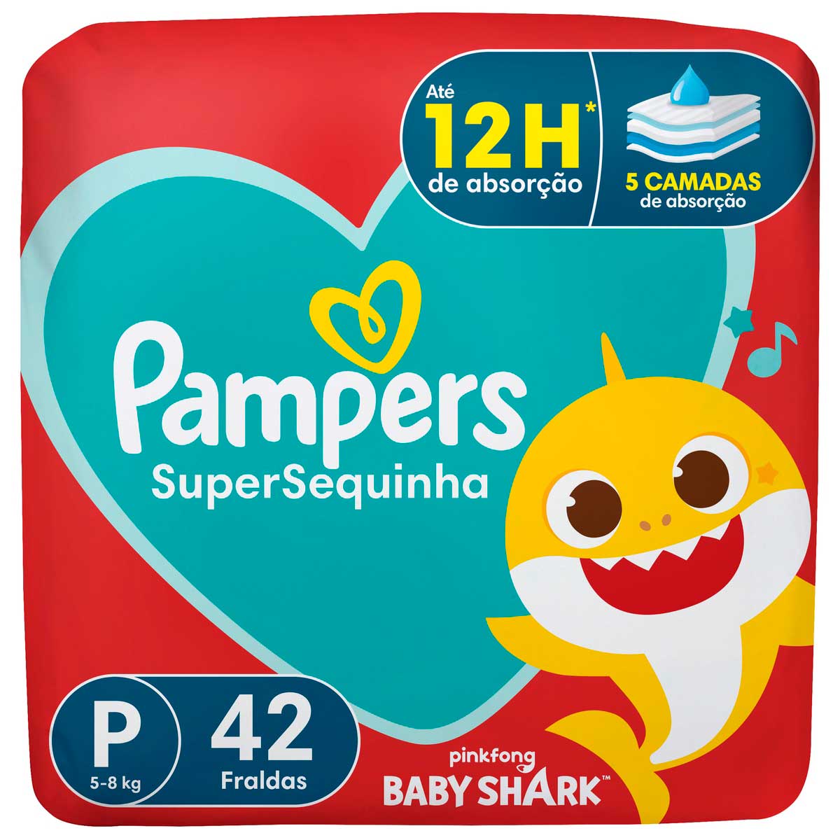 Fralda Pampers Supersequinha P 42 Unidades