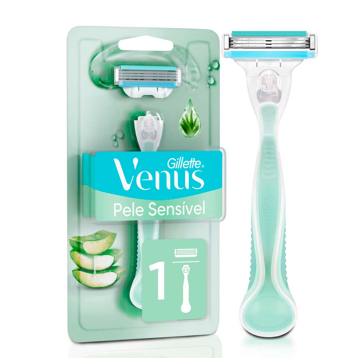 Aparelho de Depilar Gillette Venus Pele Sensível 1 Unidade