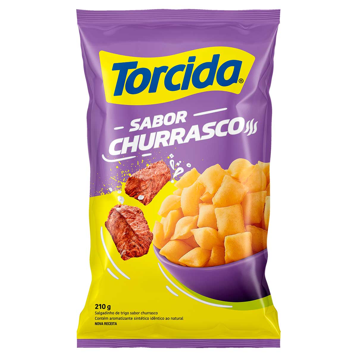 Salgadinho de Trigo Churrasco Torcida 210g