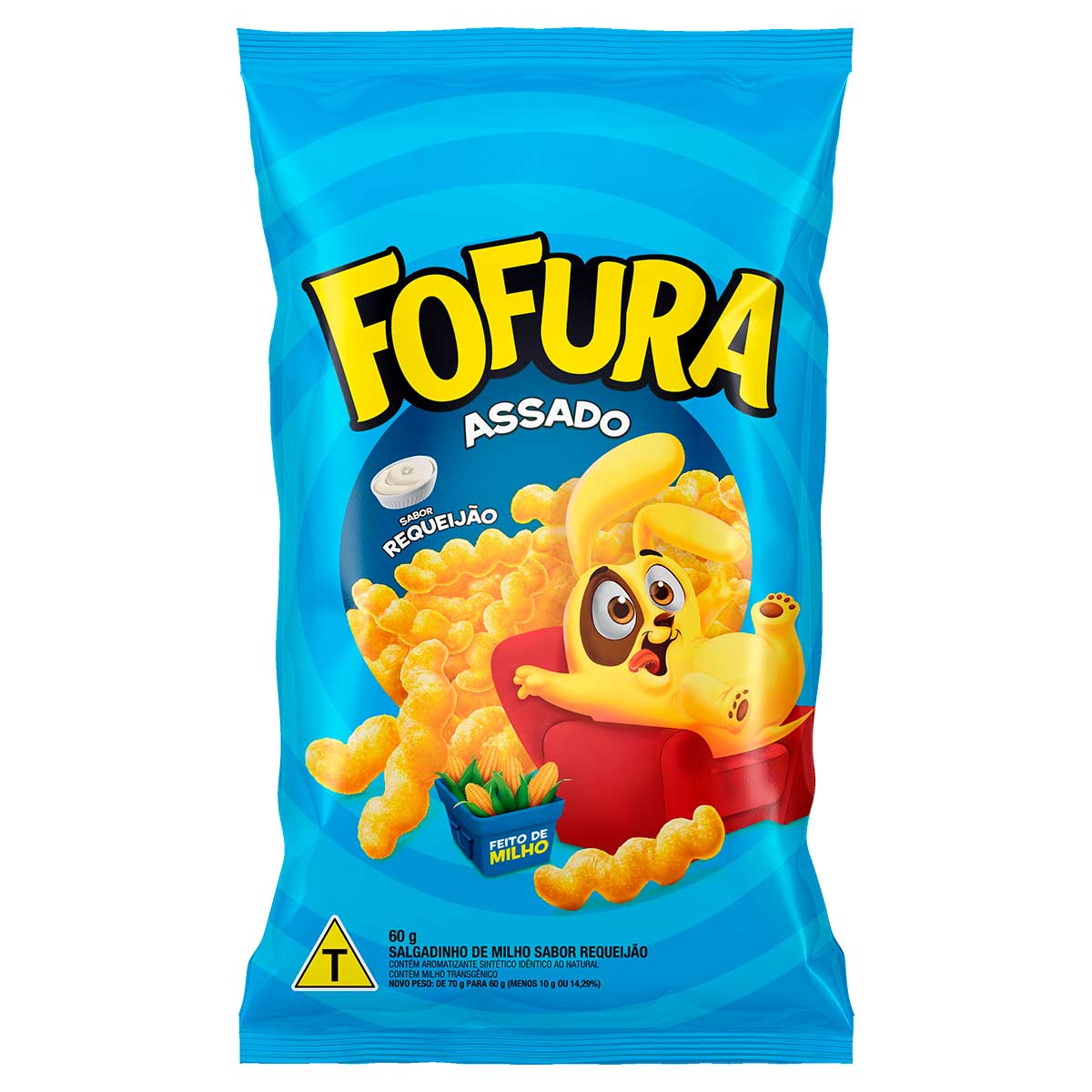 Salgadinho de Milho Requeijão Fofura 60g