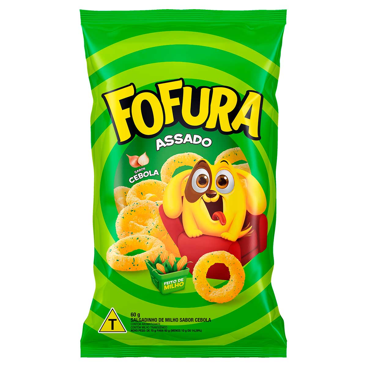 Salgadinho de Milho Cebola Fofura 60g