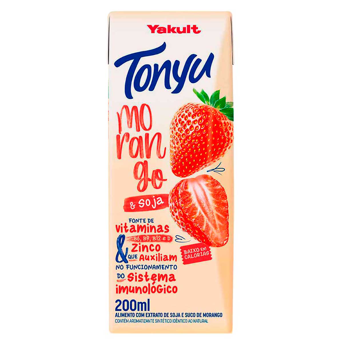 Bebida à Base de Soja Morango Yakult Tonyu 200ml