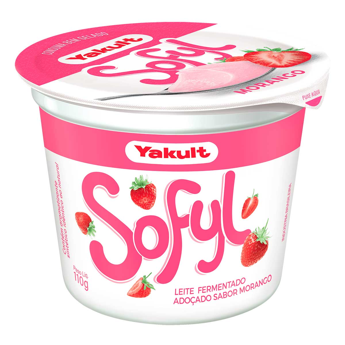 Leite Fermentado Morango Yakult Sofyl 110g