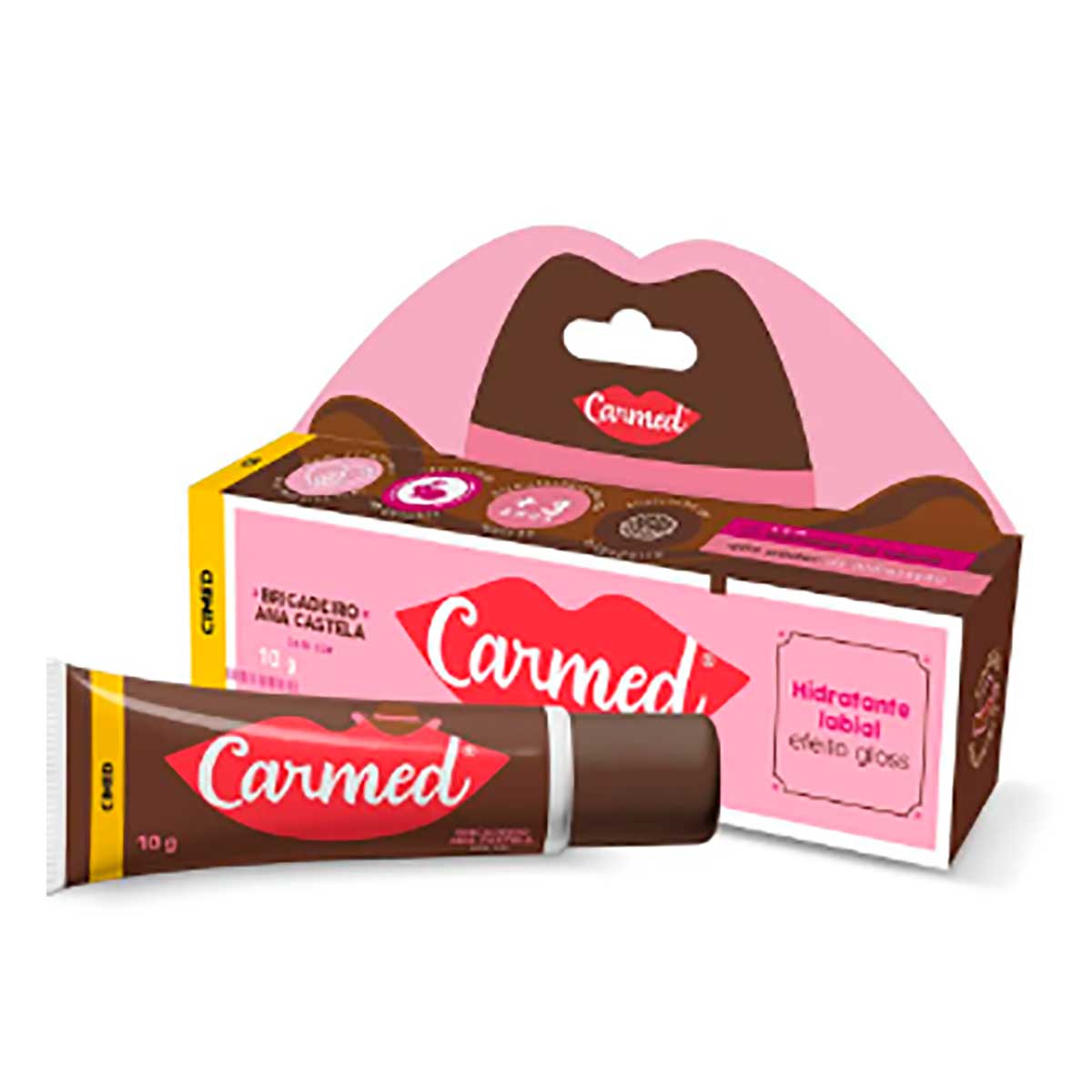 Hidratante Labial Carmed Brigadeiro Ana Castela com Cor Efeito Gloss 10g