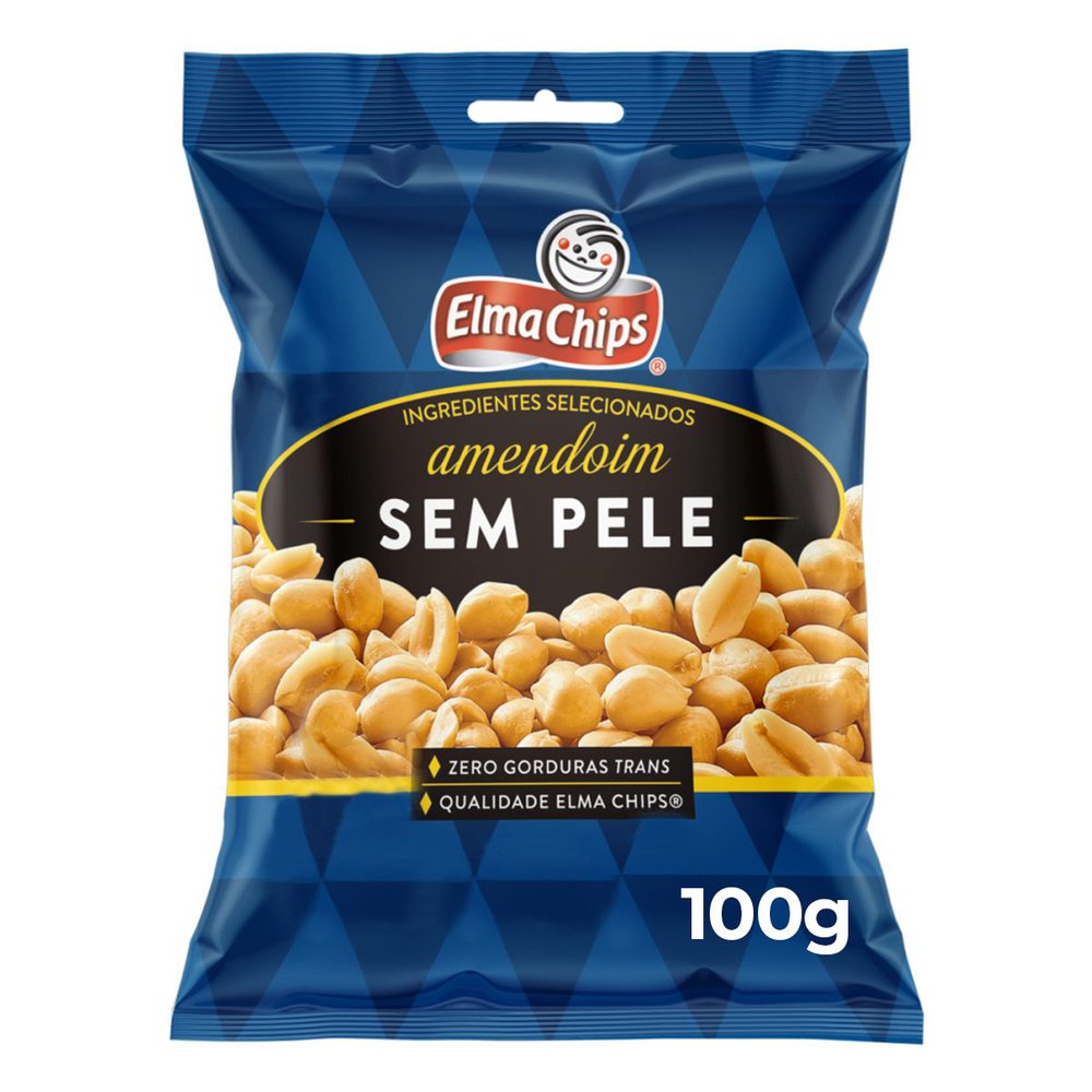 Amendoim Sem Pele Elma Chips 100g