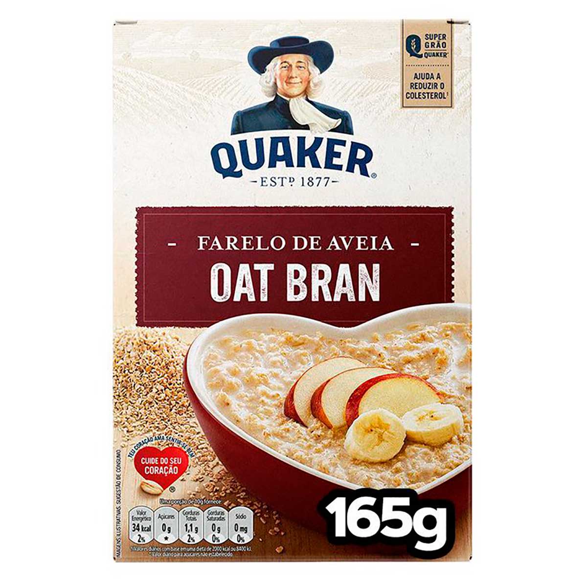 Farelo De Aveia Quaker Caixa 165G
