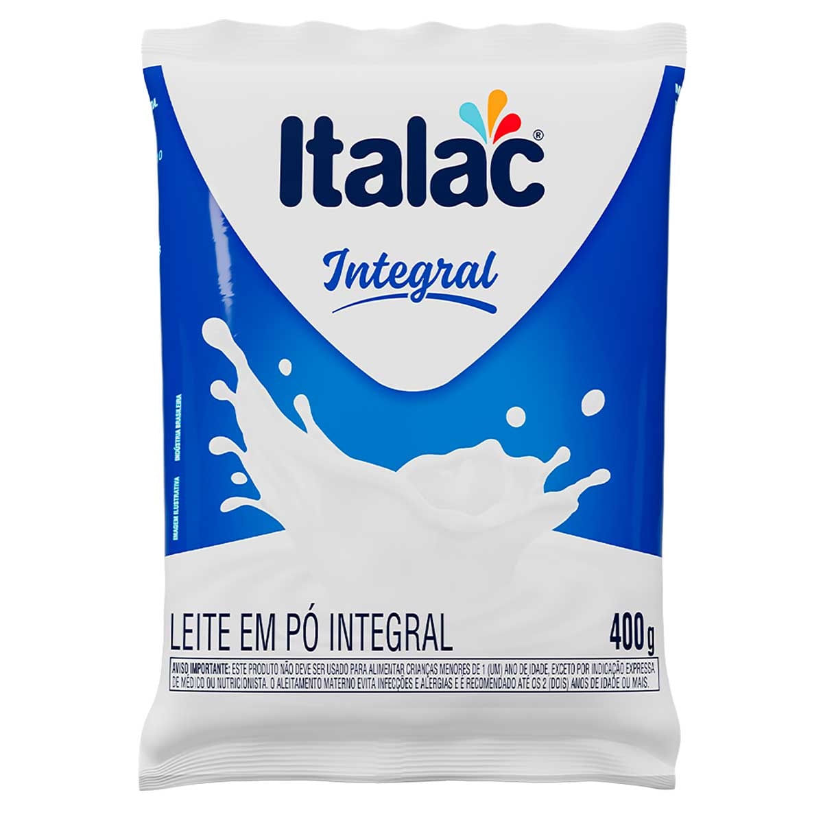 Leite Integral em Pó Instantâneo Italac Sachê 400g