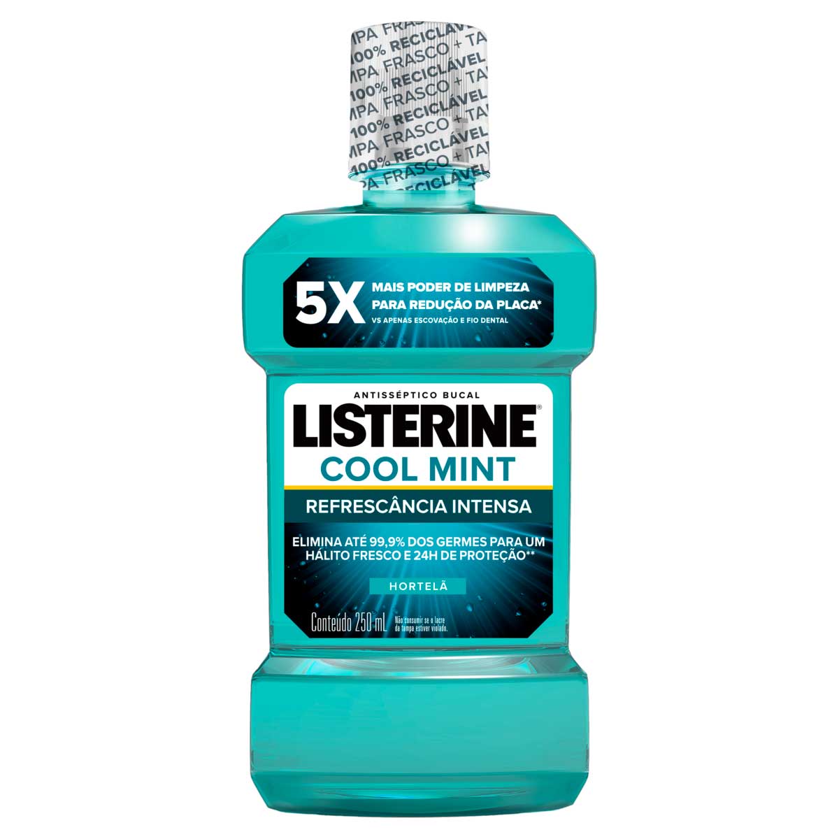 Enxaguante Bucal Hortelã Listerine Cool Mint Frasco 250ml