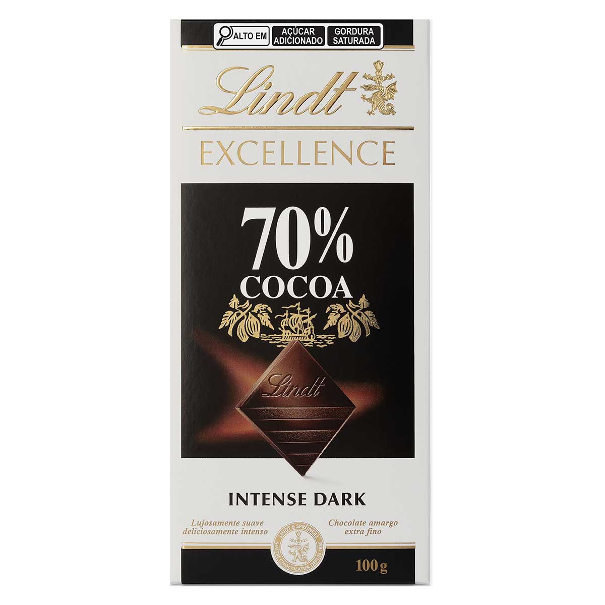 Chocolate Lindt Excellence Barra 70% Dark 100g