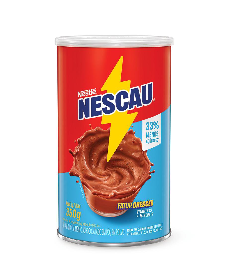 Achocolatado em Pó Nescau Cilíndrico 33% menos açúcares 350g