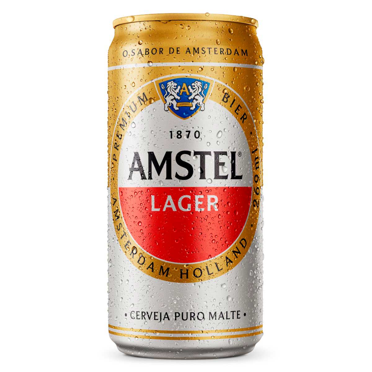 Cerveja Amstel Lager Lata 269ml