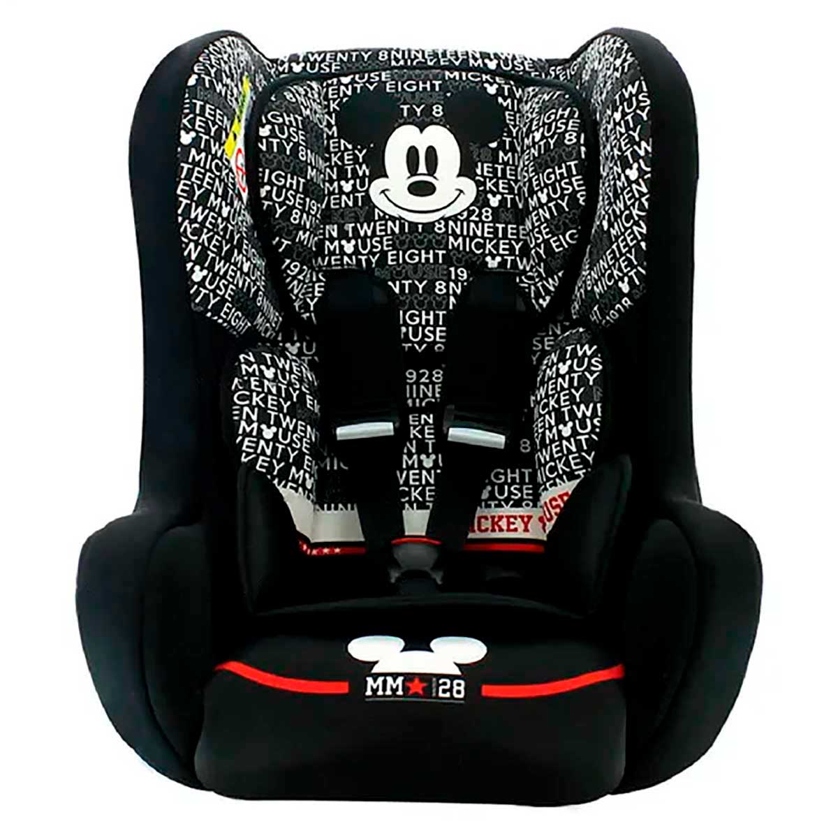 Cadeirinha para Auto Team Tex Disney Trio Mickey Mouse Preta Suporta de 0 a 25 Kg