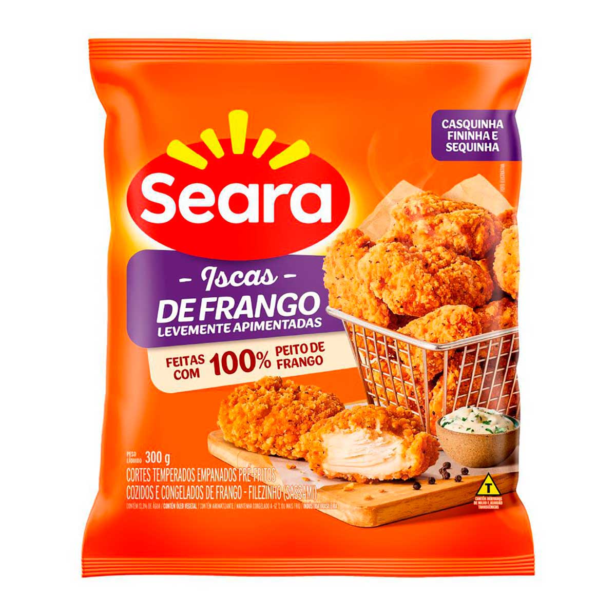 Iscas de Frango Apimentada Empanado Crocante Seara 300g