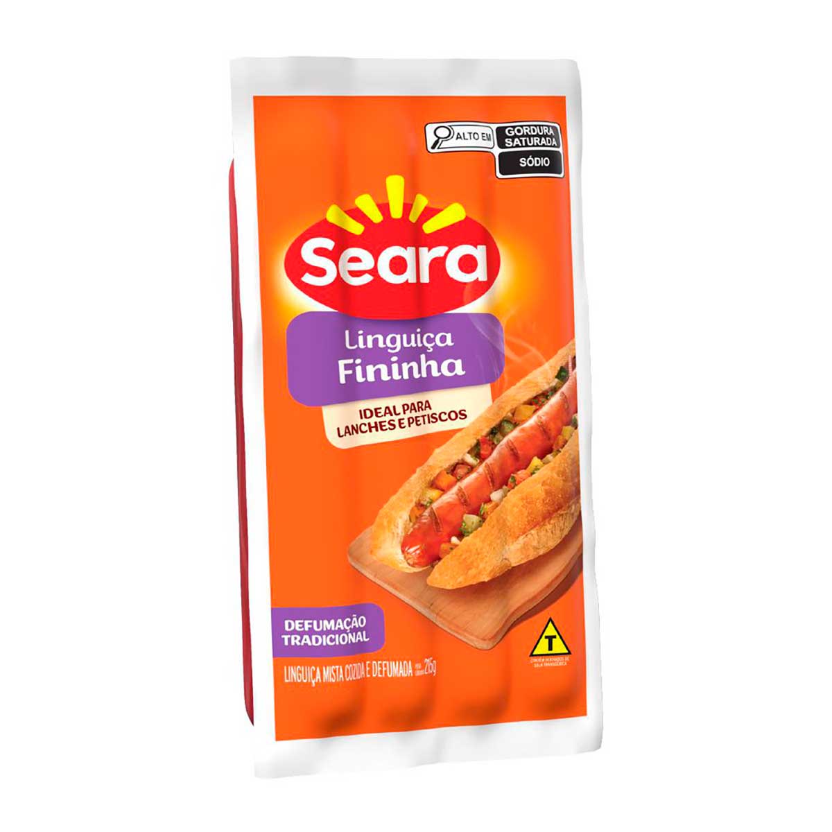 Linguiça fininha defumada Seara 215g