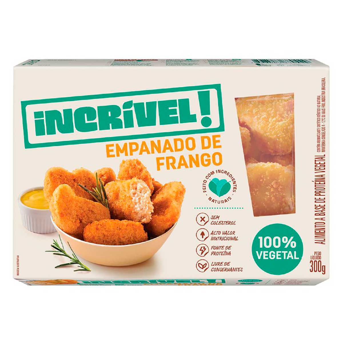 Empanado de Frango Incrível! 100% Vegetal 300g