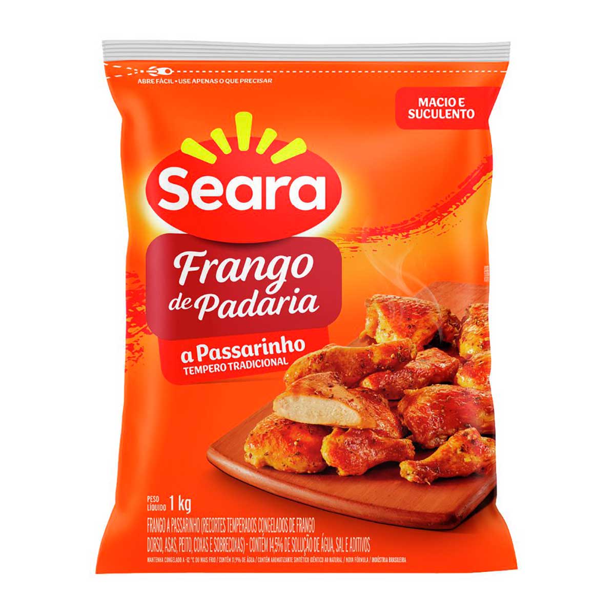 Frango de Padaria a Passarinho Temperado Seara IQF 1Kg