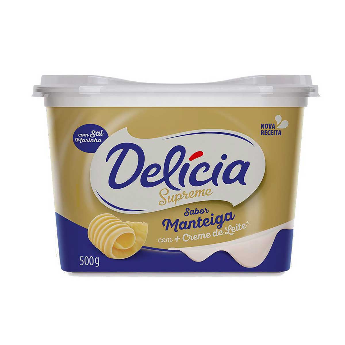 Margarina Delícia Supreme com Creme de Leite com Sal 500g