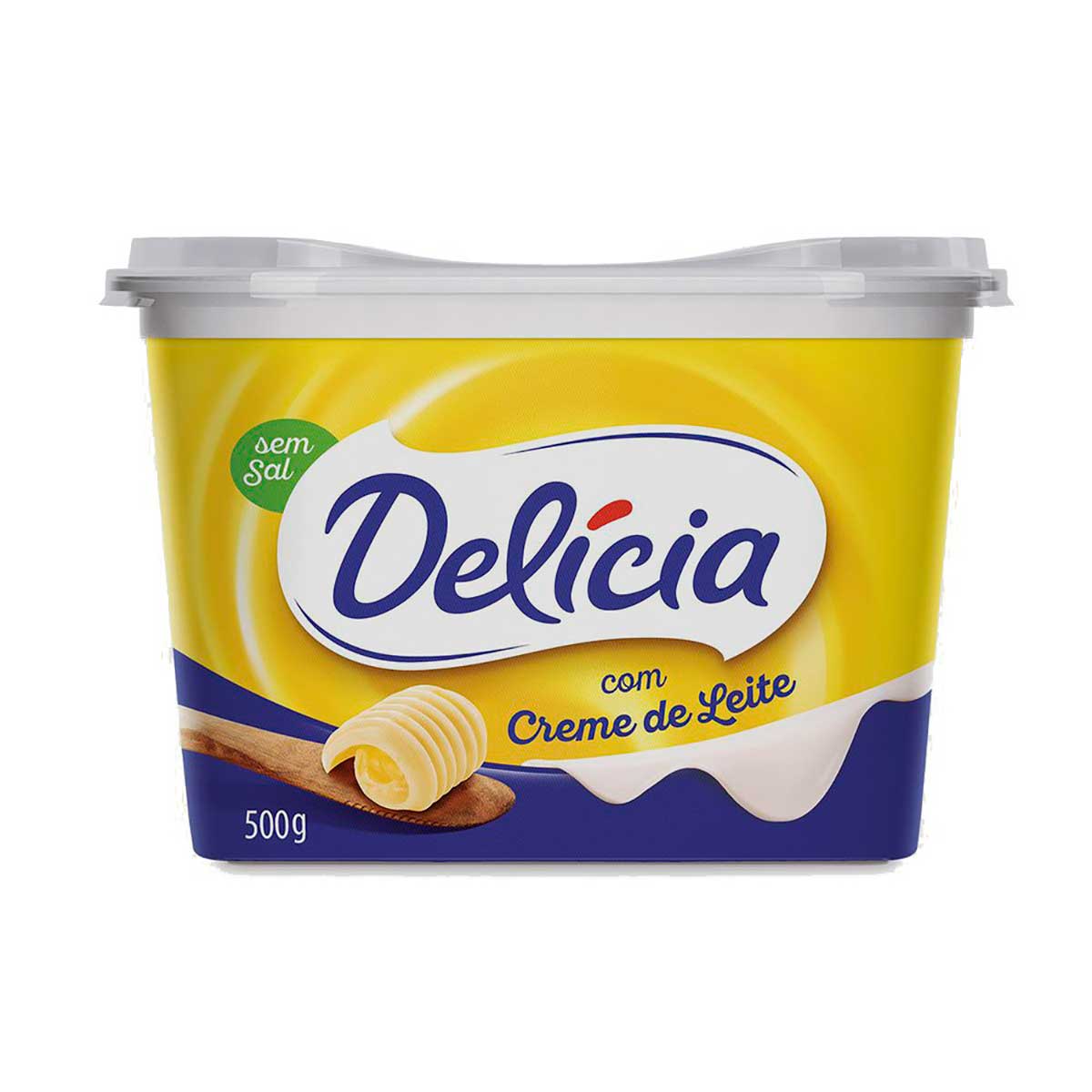 Margarina Delícia com Creme de Leite sem Sal 500g