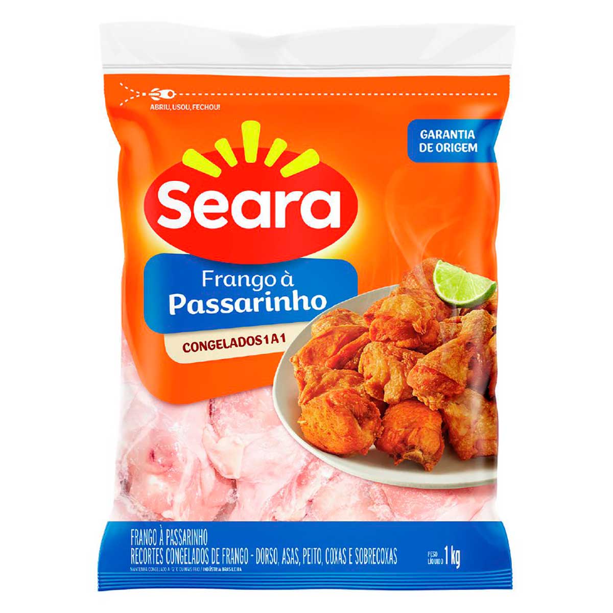 Frango a passarinho Seara IQF 1Kg