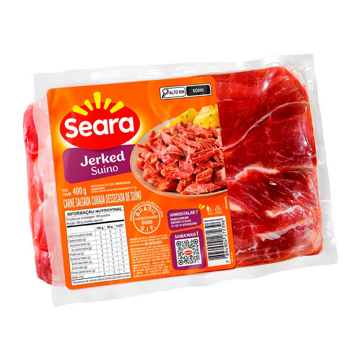 Jerked suíno Seara 400g