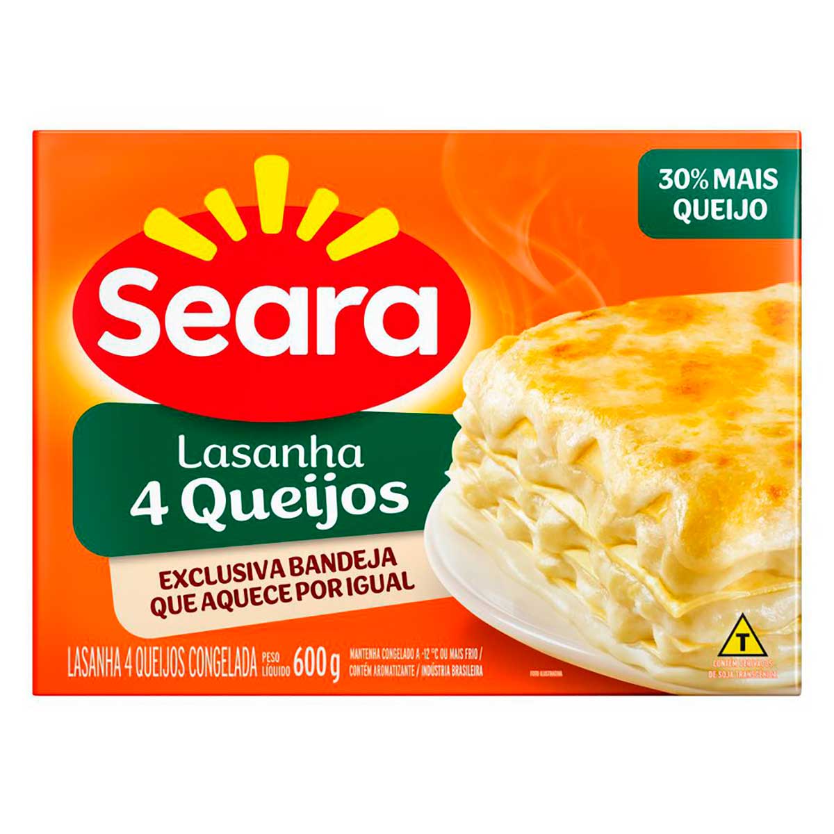 Lasanha 4 queijos Seara 600g