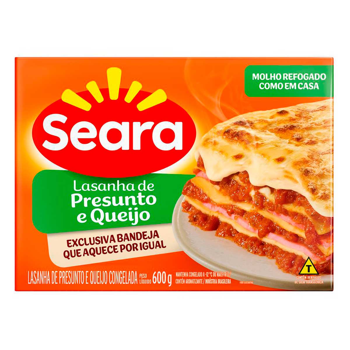 Lasanha de presunto e queijo Seara 600g